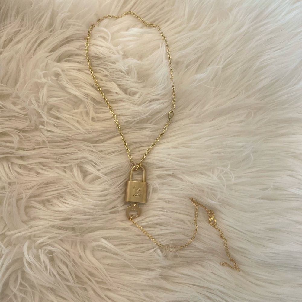 Repurposed Louis Vuitton Padlock Necklace!